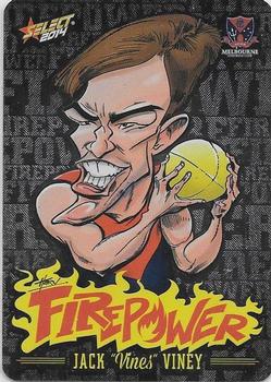 2014 Select AFL Champions - Firepower Caricatures #FC34 Jack Viney Front